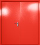 Двупольная глухая дверь ei-60 (цвет красный RAL 3020)
