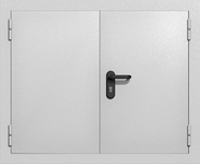 Двустворчатый люк ei-60 (цвет светло-серый RAL 7047)