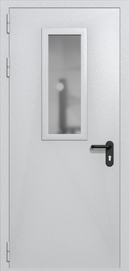 Однопольная дверь ei-60 со стеклом 700x300 (цвет светло-серый RAL 7047) Однопольная дверь ei-60 со стеклом 700x300 (цвет светло-серый RAL 7047)