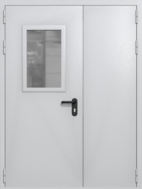 Полуторапольная дверь ei-60 со стеклом 600x400 (цвет светло-серый RAL 7047) Полуторапольная дверь ei-60 со стеклом 600x400 (цвет светло-серый RAL 7047)